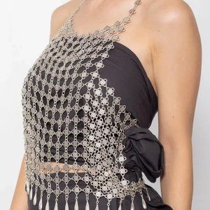 ZeyDor Designer Floral Dangle Torsolette